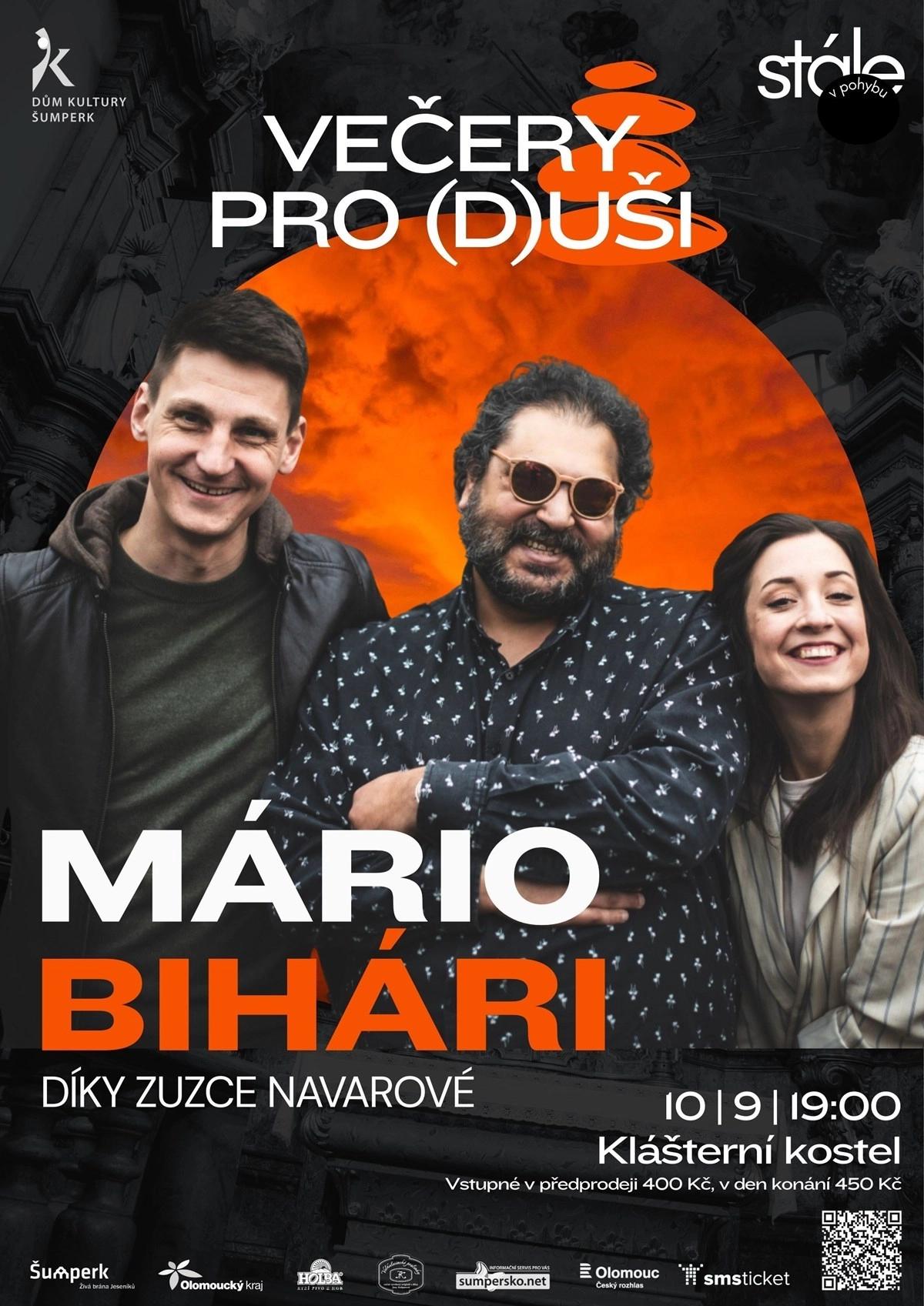 Večer pro (d)uši s Máriem Bihárim aneb Díky Zuzce Navarové