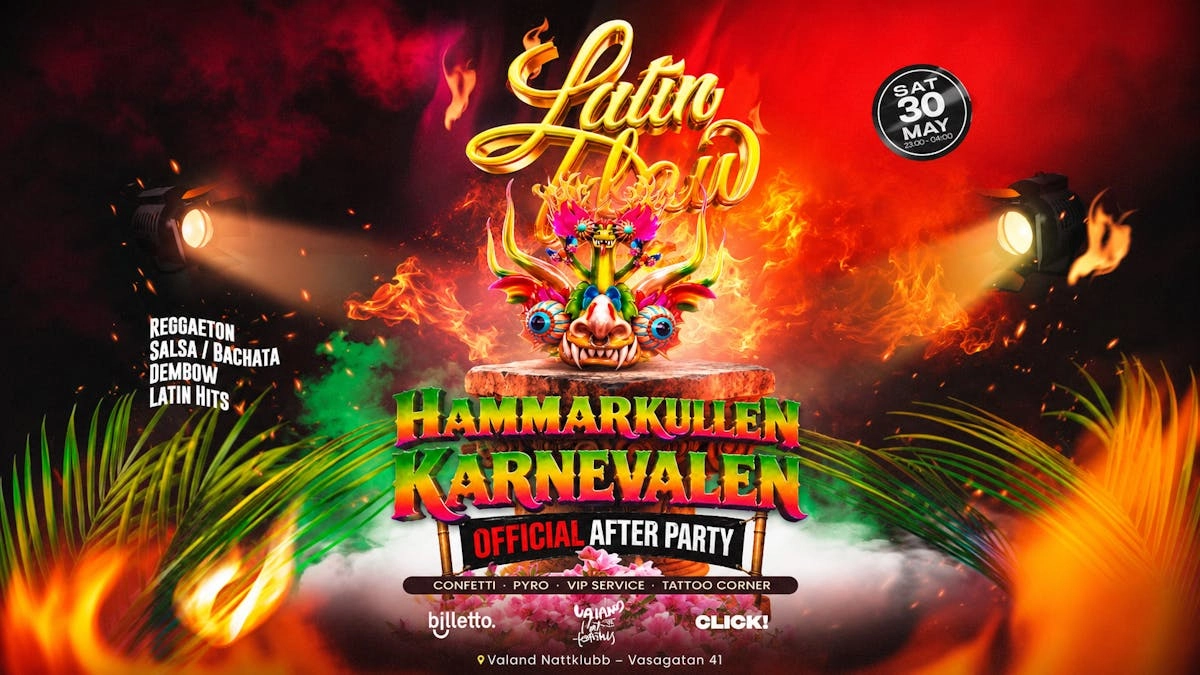 ✘ LATIN FLOW ✘ HAMMARKULLEKARNEVALEN OFFICELLA AFTER PARTY ✘ LÖR 30.05.30