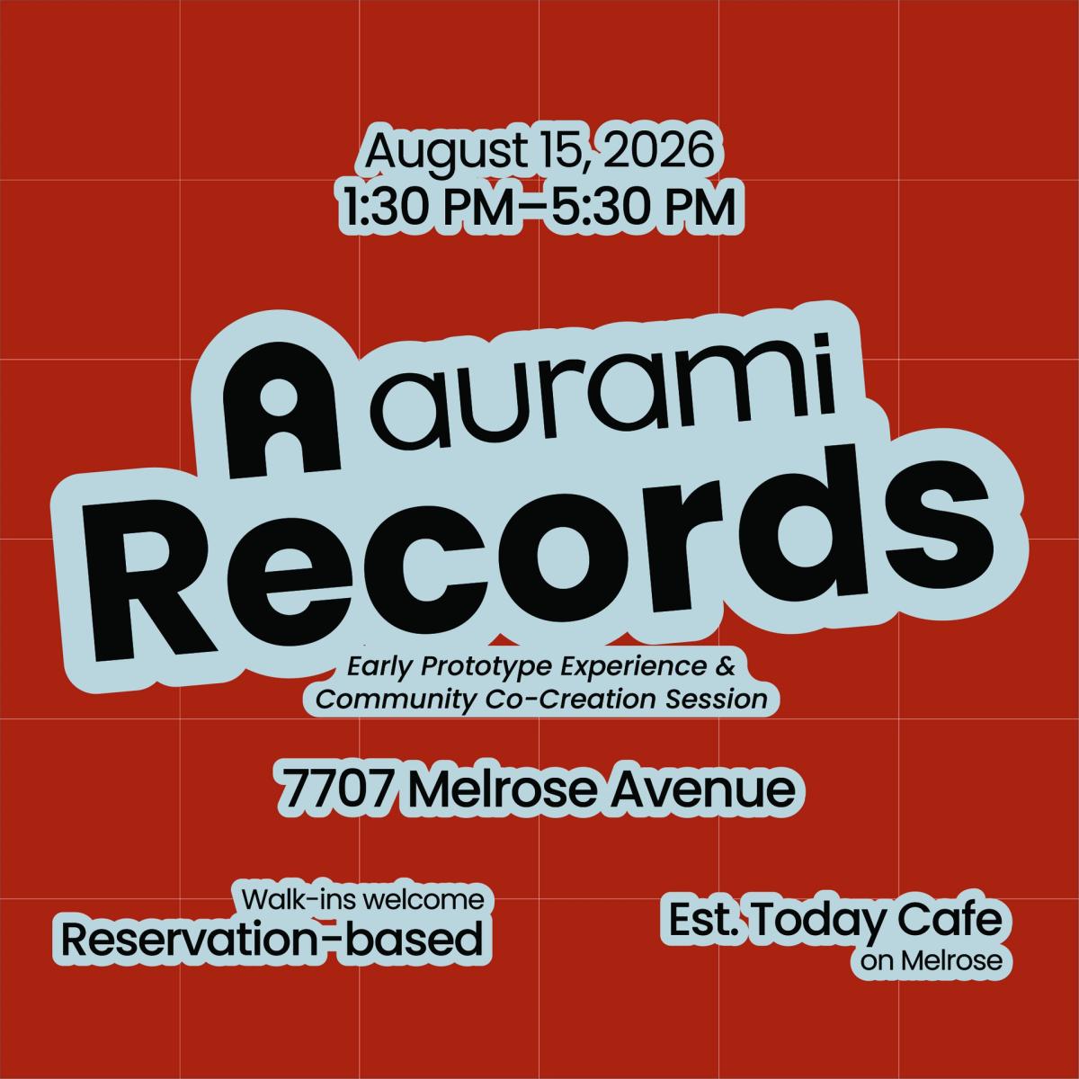 Aurami Records: An Early Prototype Experience & Community Co-Creation Session