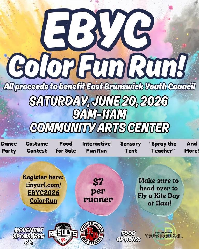 EB Youth Council 2026 Color Fun Run!