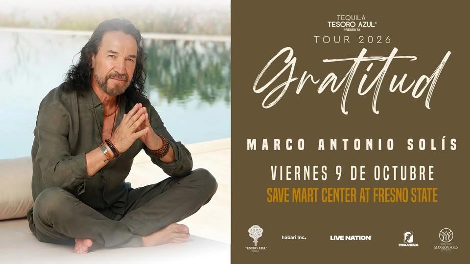 Marco Antonio Solรญs: Gratitud Tour 2026