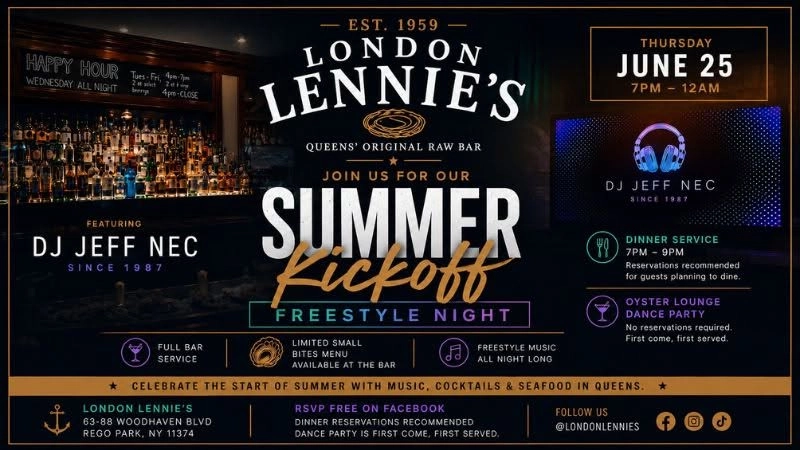 Summer Kickoff Freestyle Night with DJ Jeff Nec