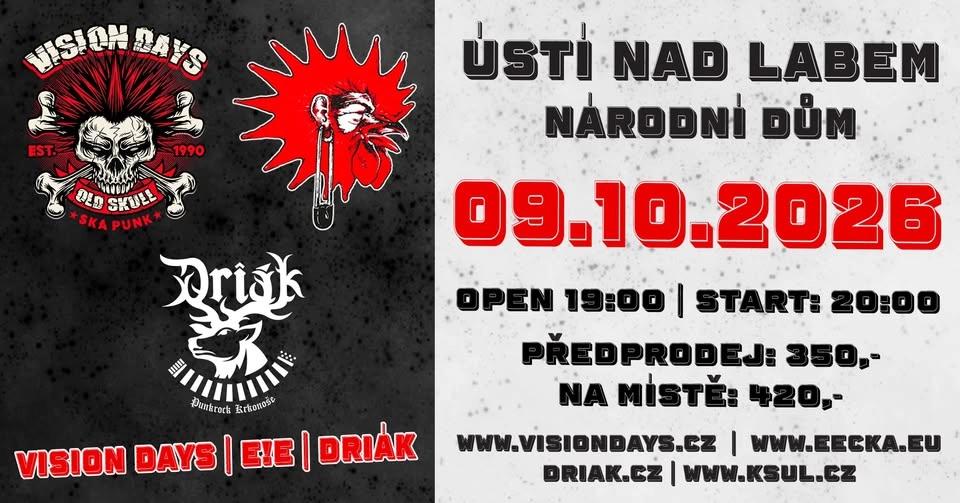 VISION DAYS, E!E, Driák Ústí nad Labem Národní dům
