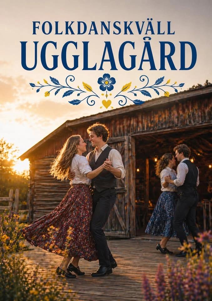 Folkdanskväll Ugglagård Svågadalen Bjuråker