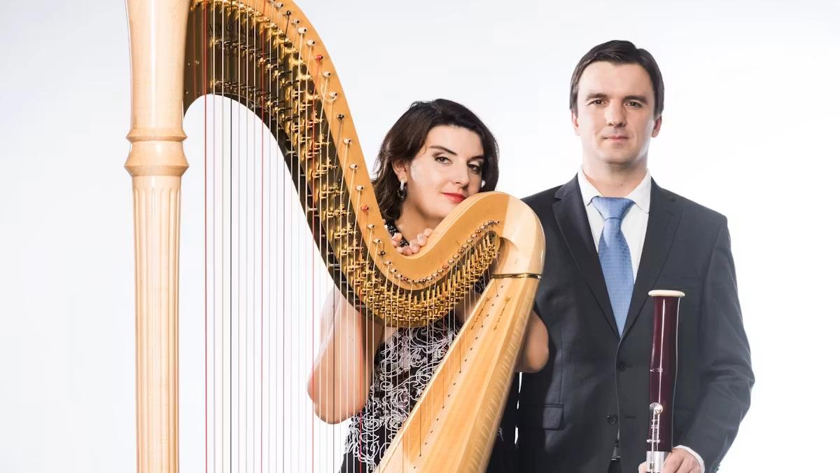 Fagott och harpa med Roman Reznik och Delphine Constantin-Reznik
