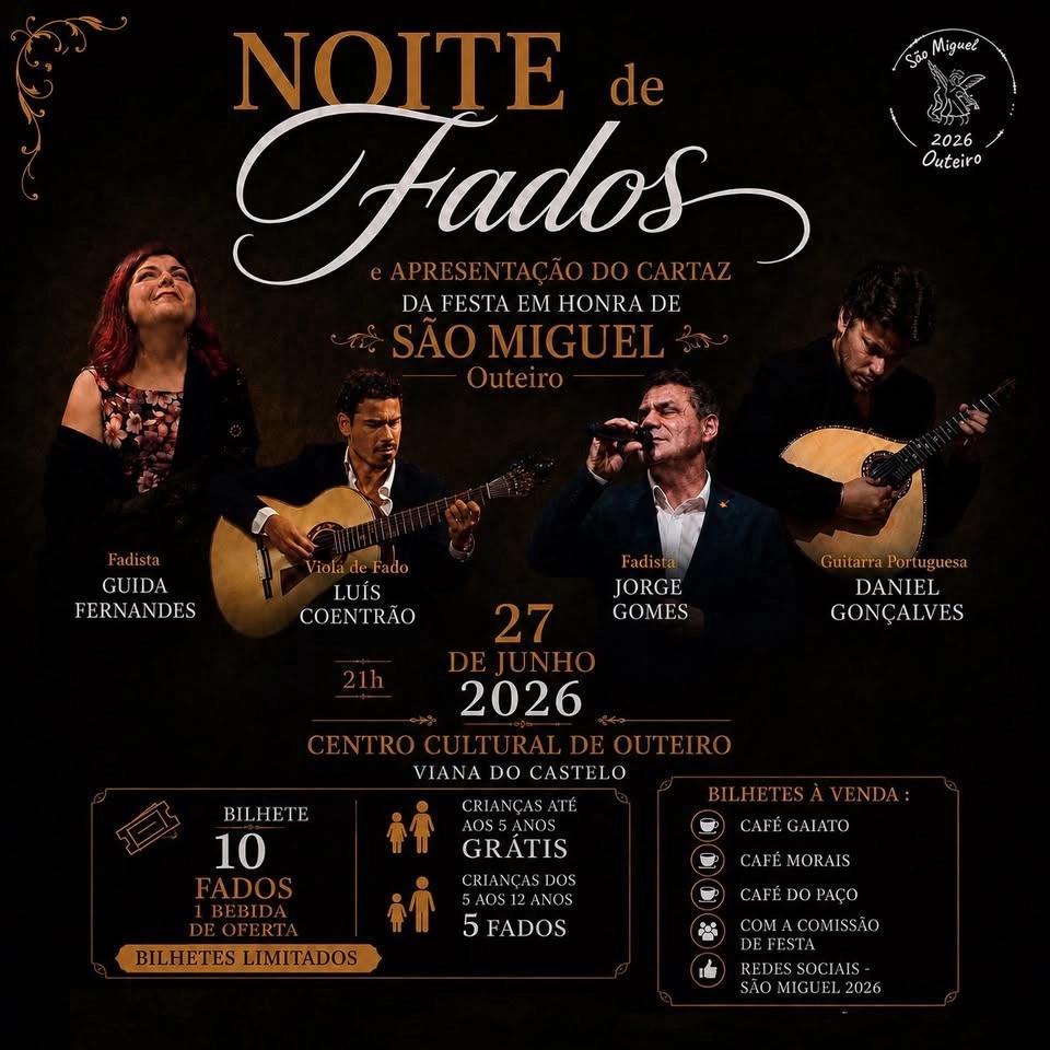 Noite de Fados e Apresentação do Cartaz da Festa em honra de São Miguel