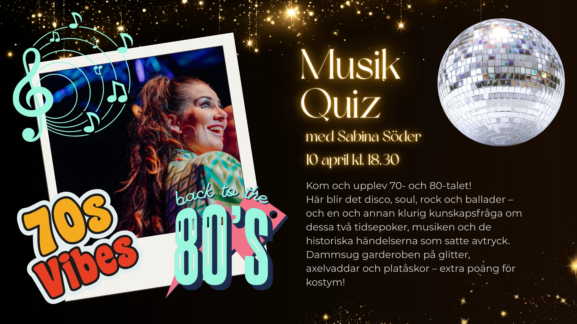 Musikquiz - 🎤70- och 80-talstema!