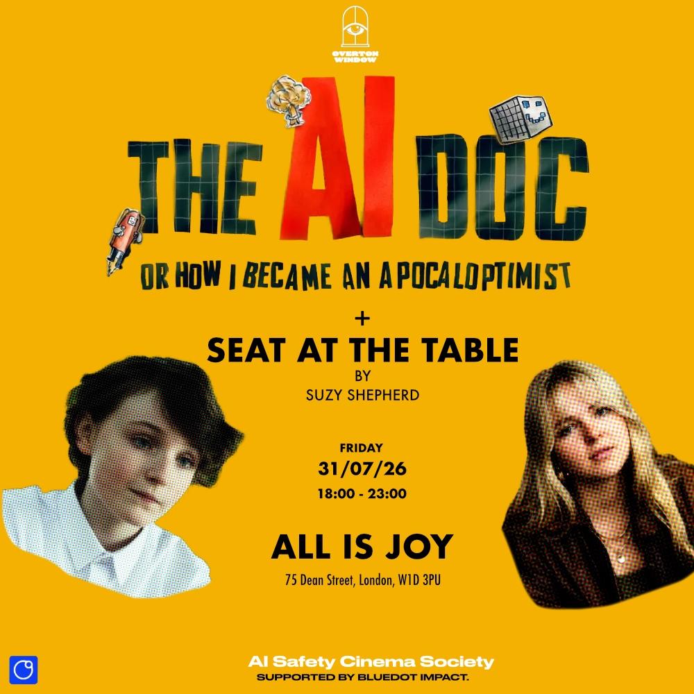 AI Safety Cinema Society #1: The AI Doc + Seat at the Table