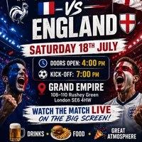 FRANCE vs ENGLAND - WATCH PARTY
