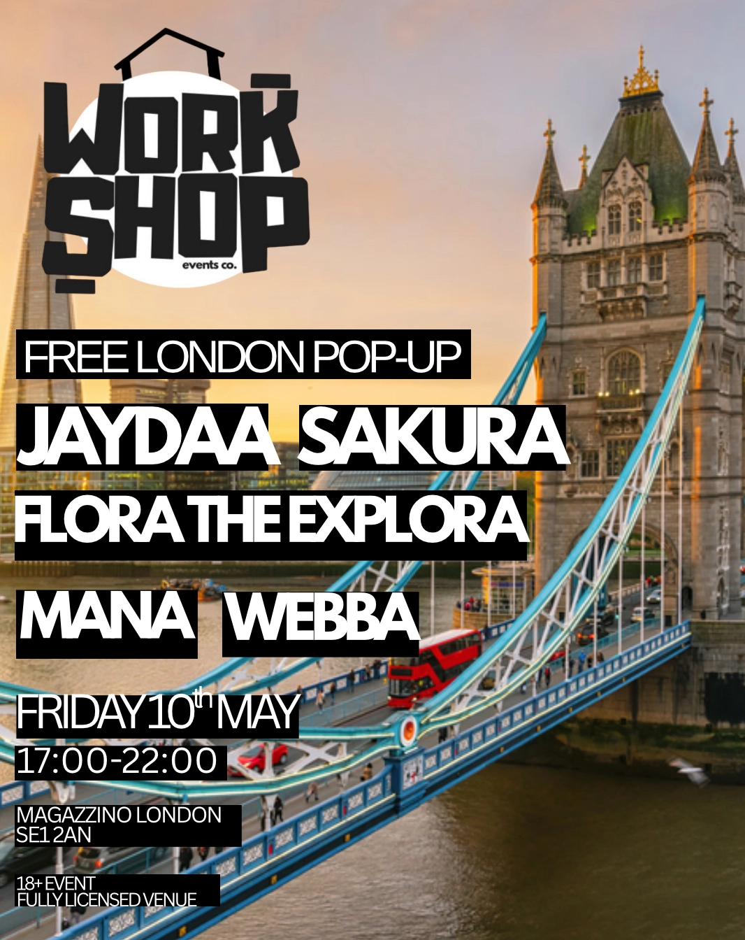 Workshop Events London Pop-Up