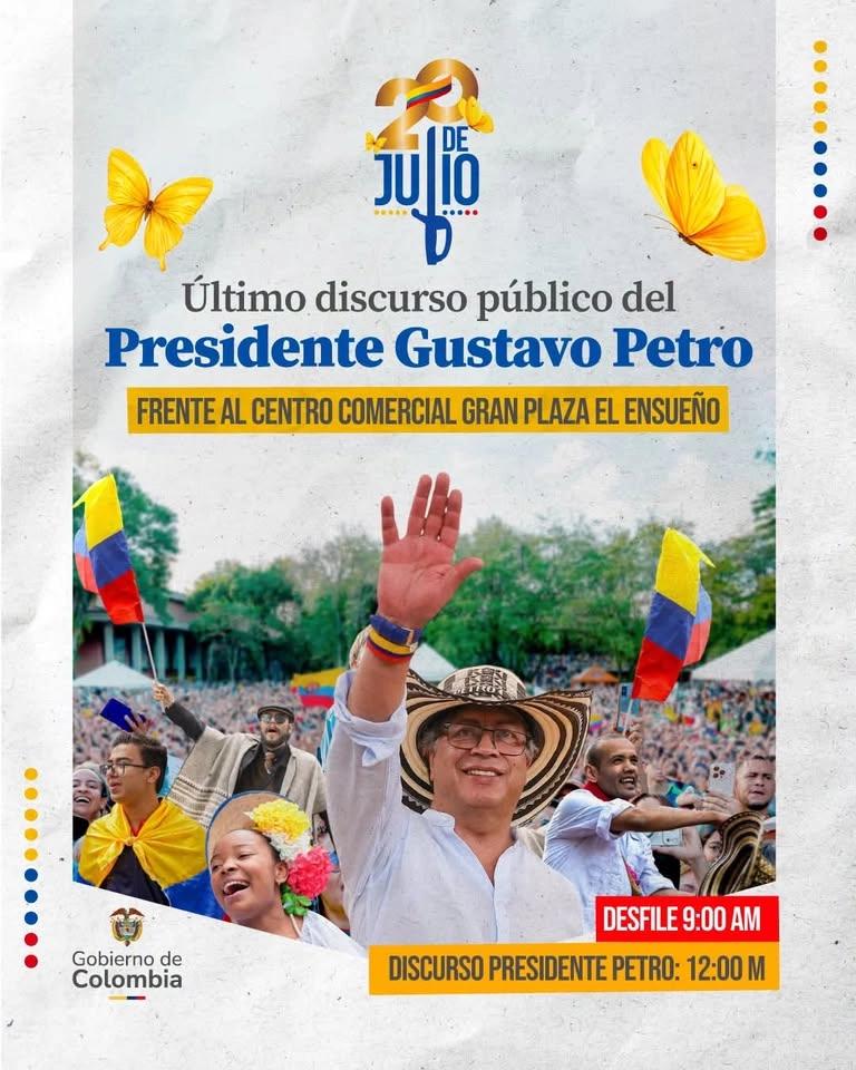 El 20 de julio, segundo grito de independencia nacional.