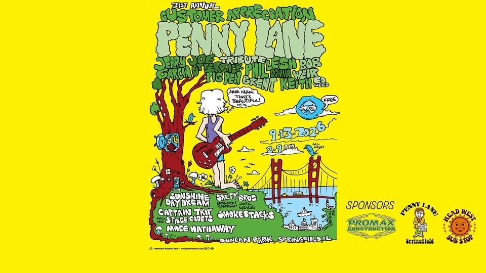 Penny Lane 31st Annual Jerry Garcia & Joe Utterback Tribute Festival: Honoring Bob Weir & Ed Weed