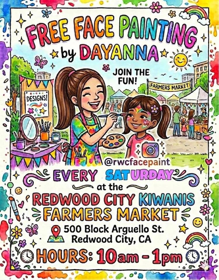 The Children's Corner at the Redwood City Kiwanis Farmers Market