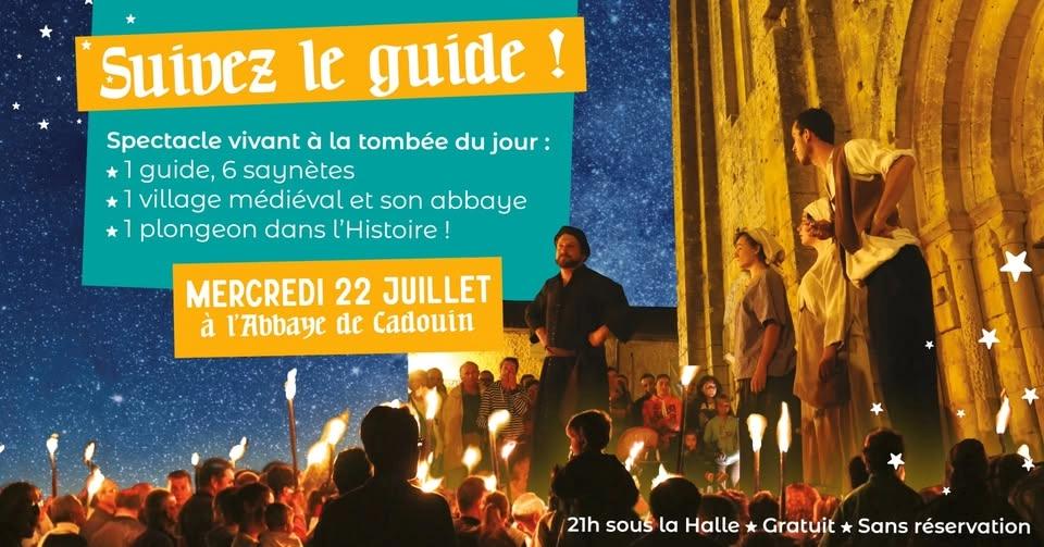 🎭 Visite théâtrale aux flambeaux à l’Abbaye de Cadouin