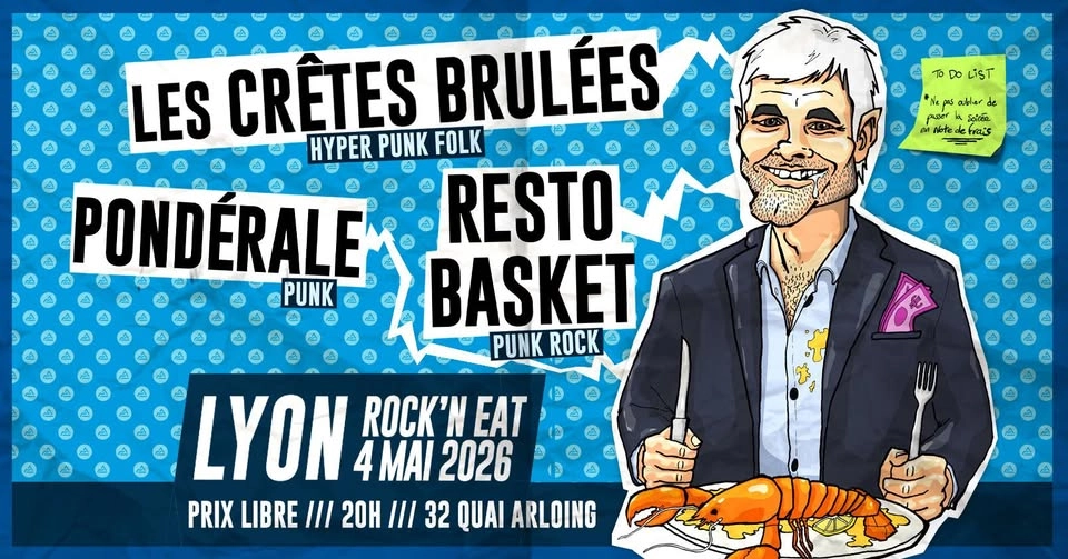 RESTO BASKET / PONDÉRALE / LES CRÊTES BRÛLÉES (punk)
