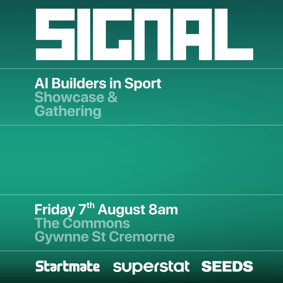 SIGNAL: AI Builders in Sport Showcase & Gathering