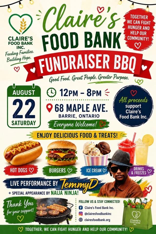 Claire’s Food Bank BBQ Fundraiser