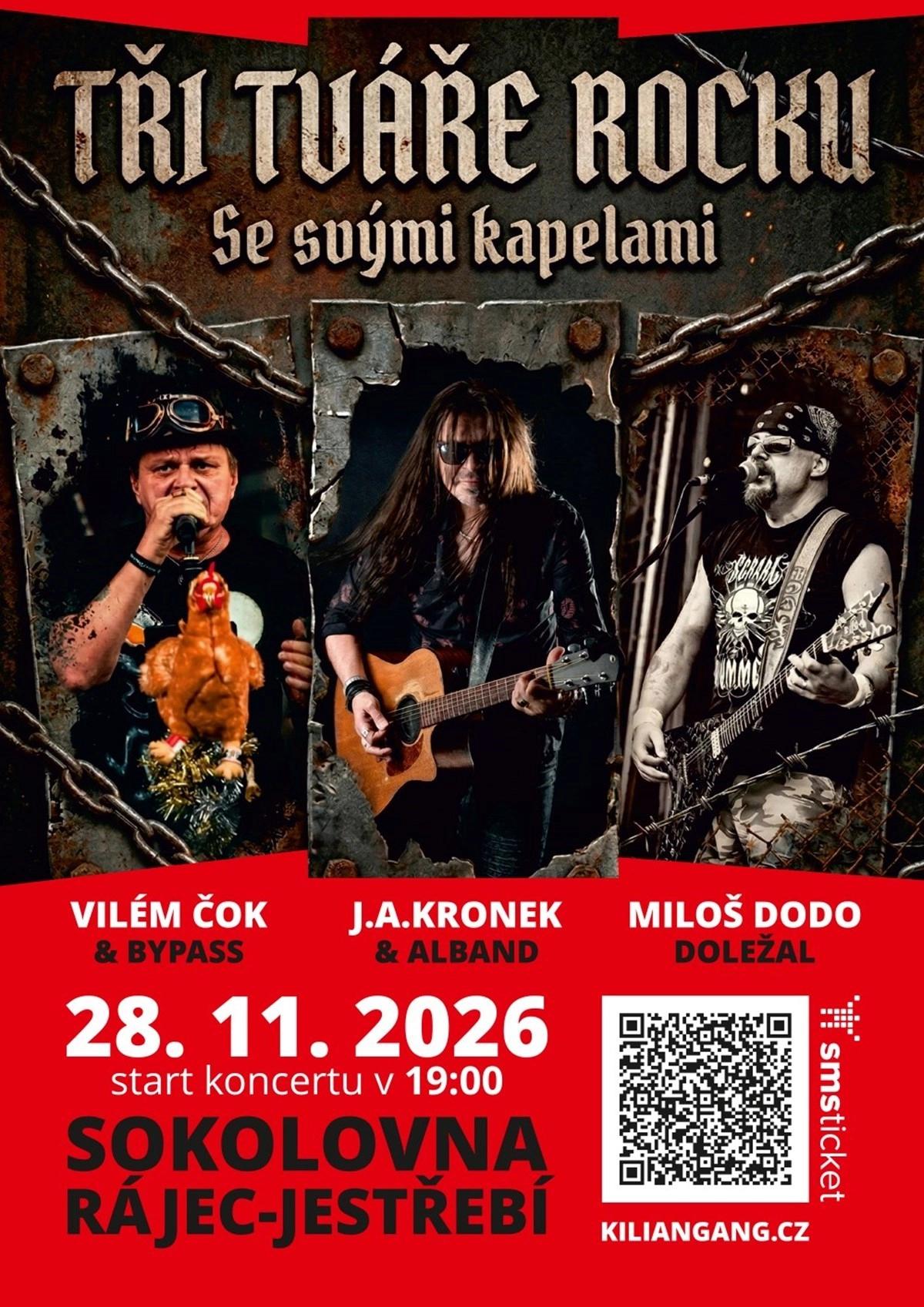 TŘI TVÁŘE ROCKU - Kronek, Čok, Doležal