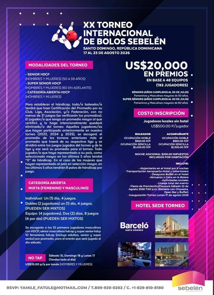 XX TORNEO INTERNACIONAL SEBELEN 2026