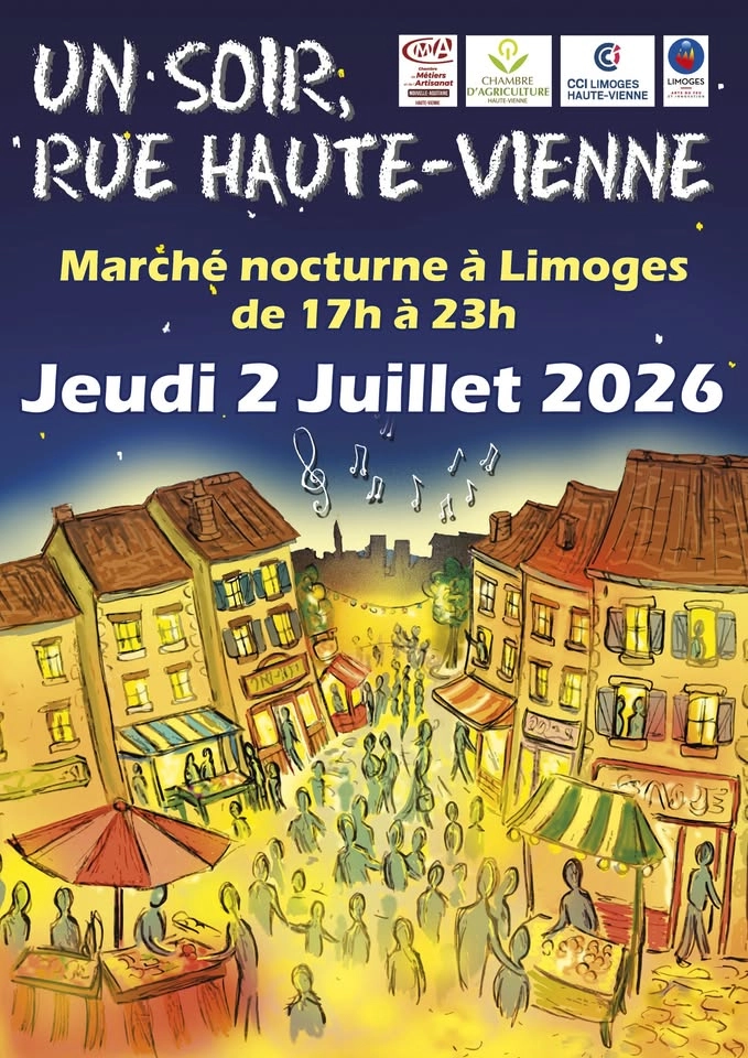 Marché nocturne Un soir Rue Haute-Vienne