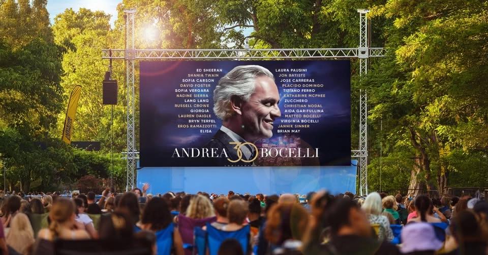 Andrea Bocelli Outdoor Cinema Celebration at Scone Palace, Perth By Adventure Cinema