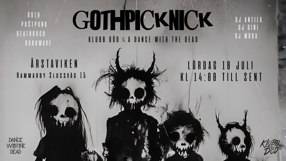 GOTHPICKNICK VID ÅRSTAVIKEN