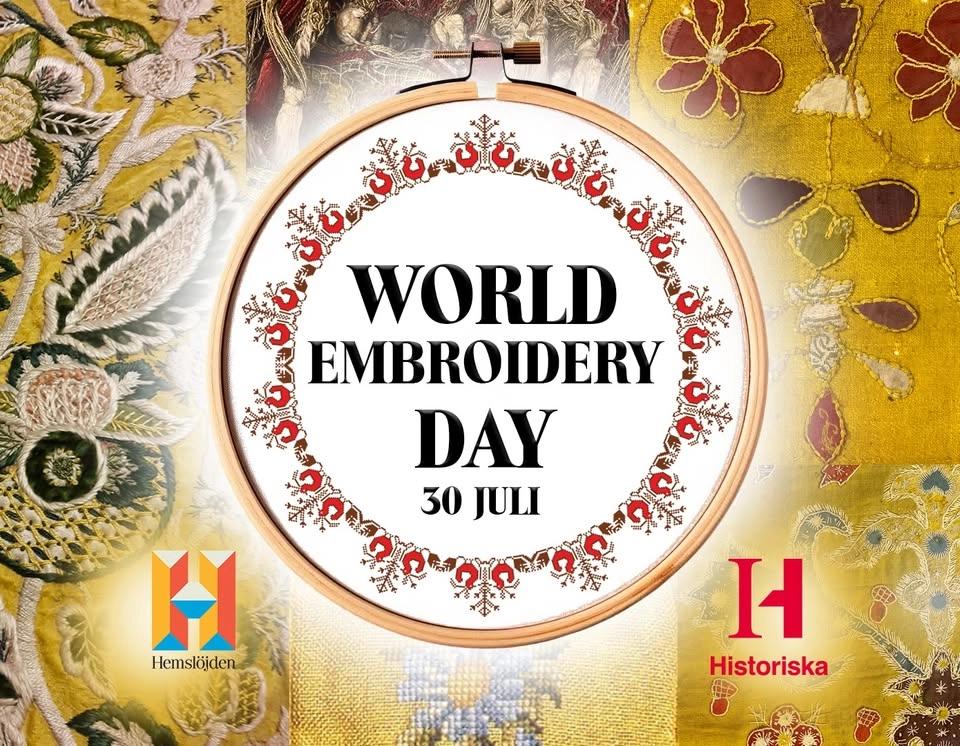 World Embroidery day på Historiska Museet