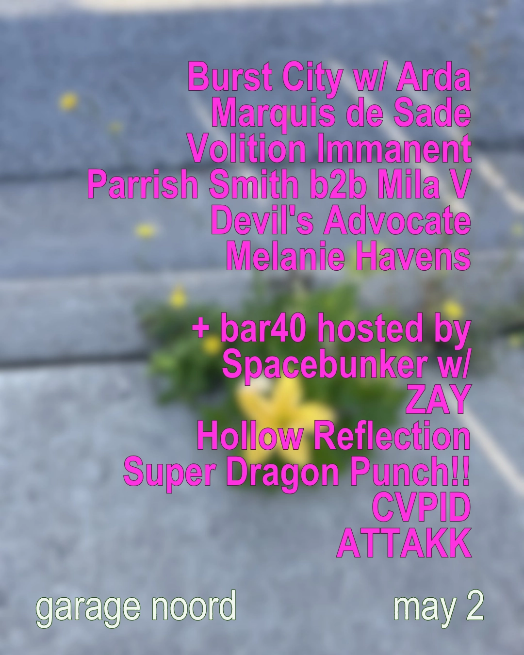 Burst City + bar40 histed by Spacebunker