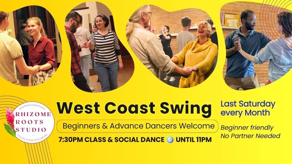 West Coast Swing Class & Social Dance- Last Sat in Ypsi