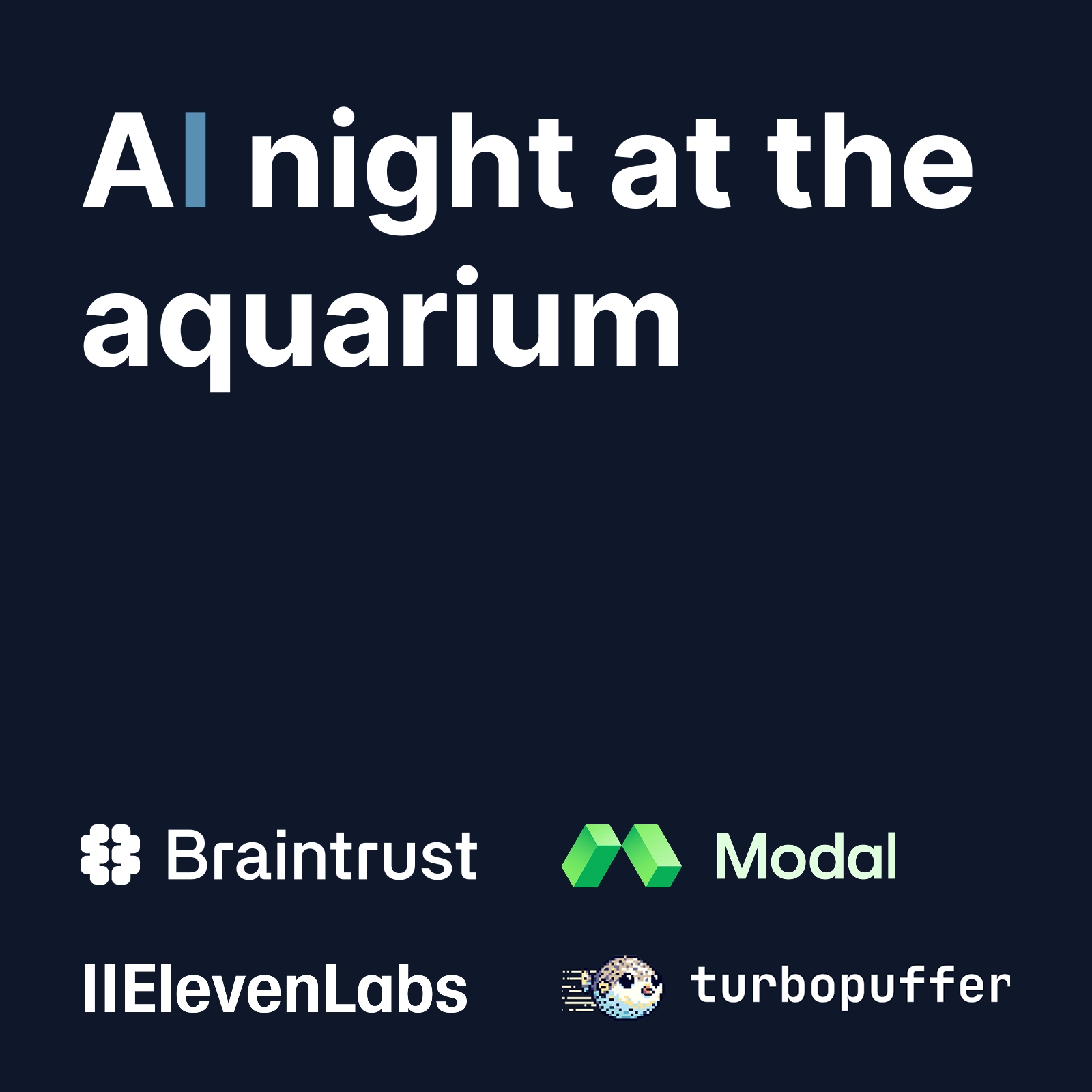 AI night at the aquarium