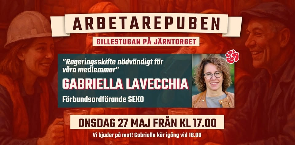 Arbetarepuben med SEKO:s Gabriella Lavecchia!