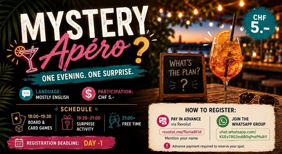 🤫 Mystery Apéro Basel | The Most Unexpected Night in Town