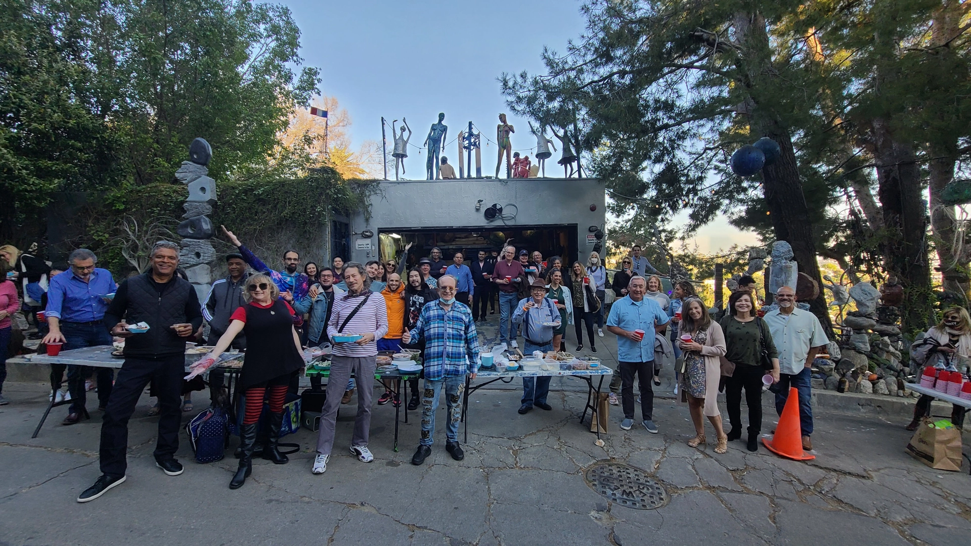 Member Mixer & Potluck @ Hollywood Sculpture Garden w/ Arts Exhibition-.