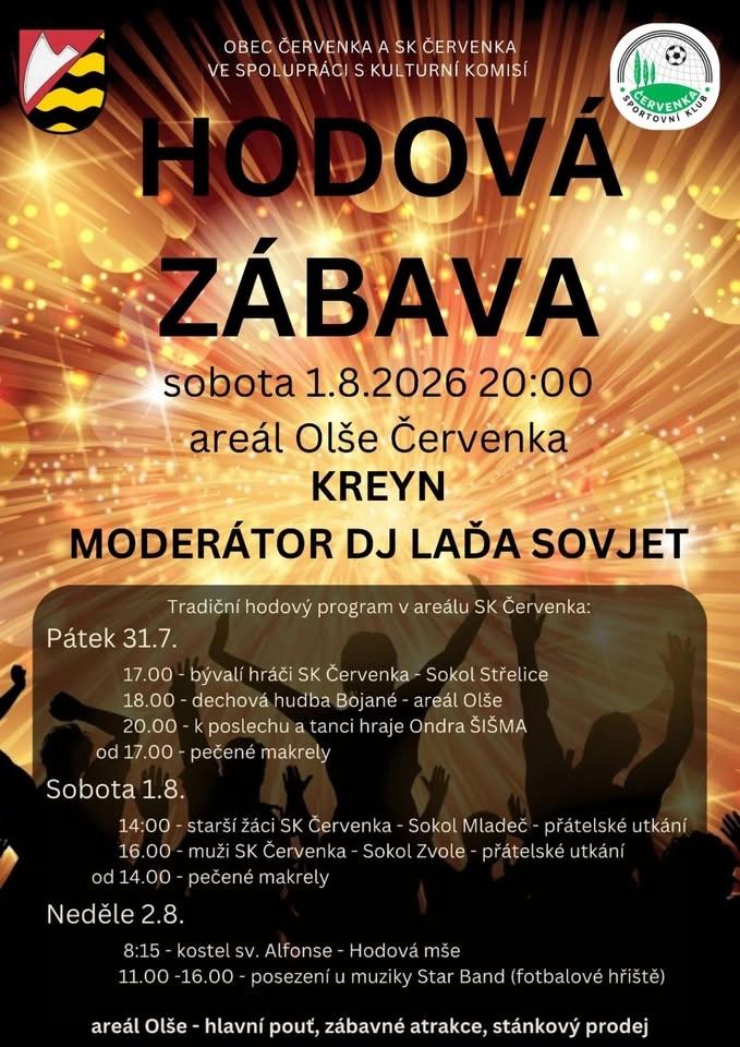 🎪 Tradiční Červenské hody 2026! 🎉