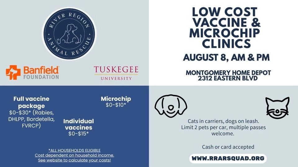 Drive Thru Low Cost Vaccine & Microchip Clinic