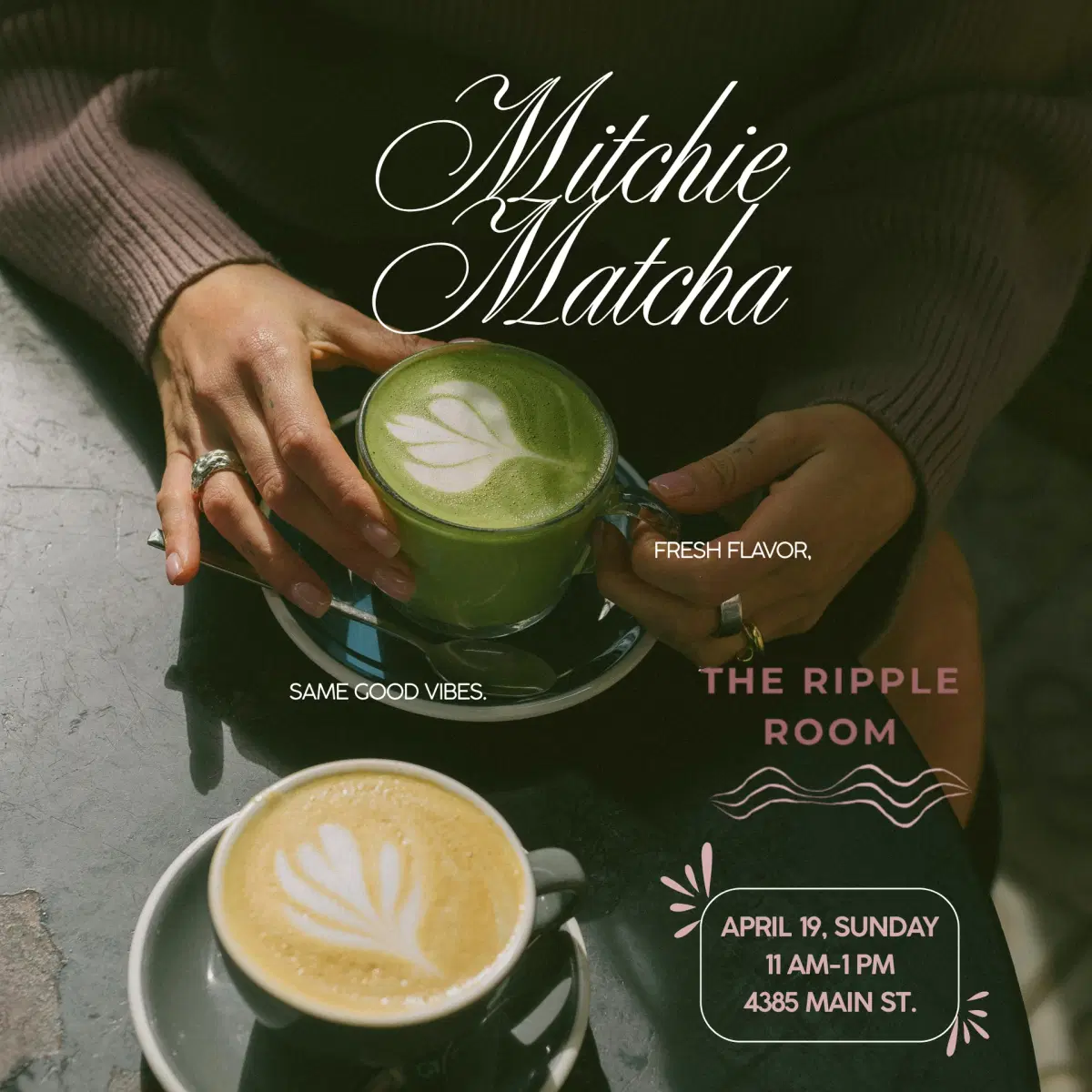 Ladies Cafe & Chat at Mitchie Matcha + Queen Elizabeth Picnic