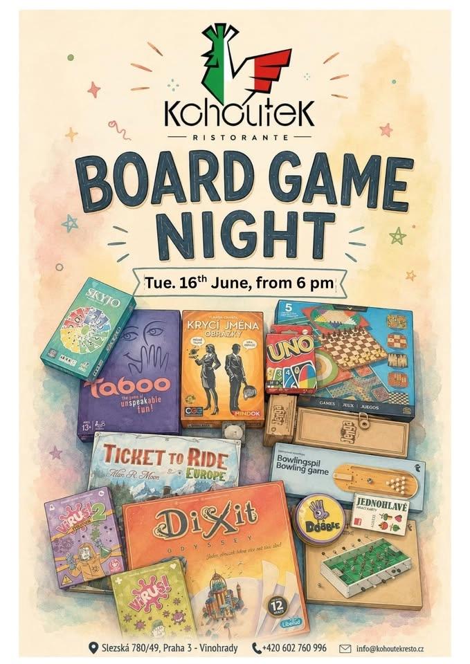 Board Game Night 16.6.26