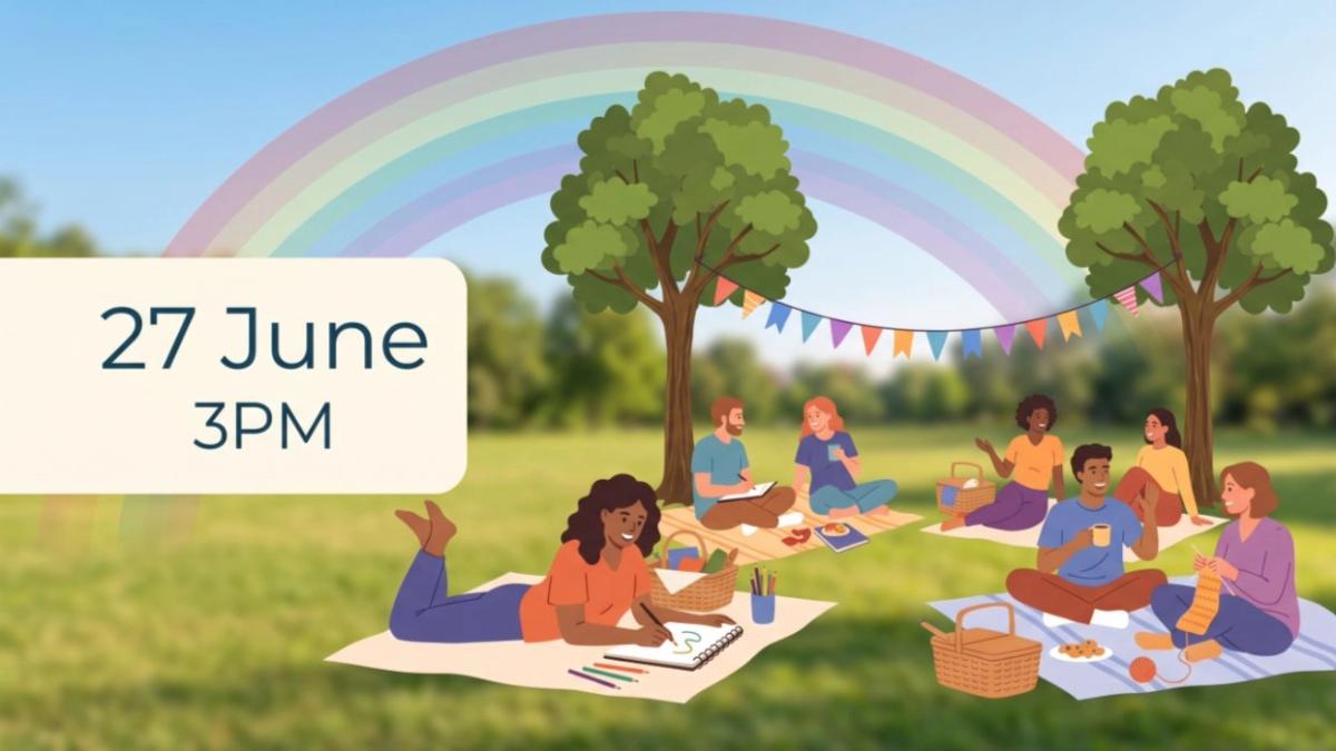 🌈 Rainbow Creative Picnic: Sketch, Snack & Chill