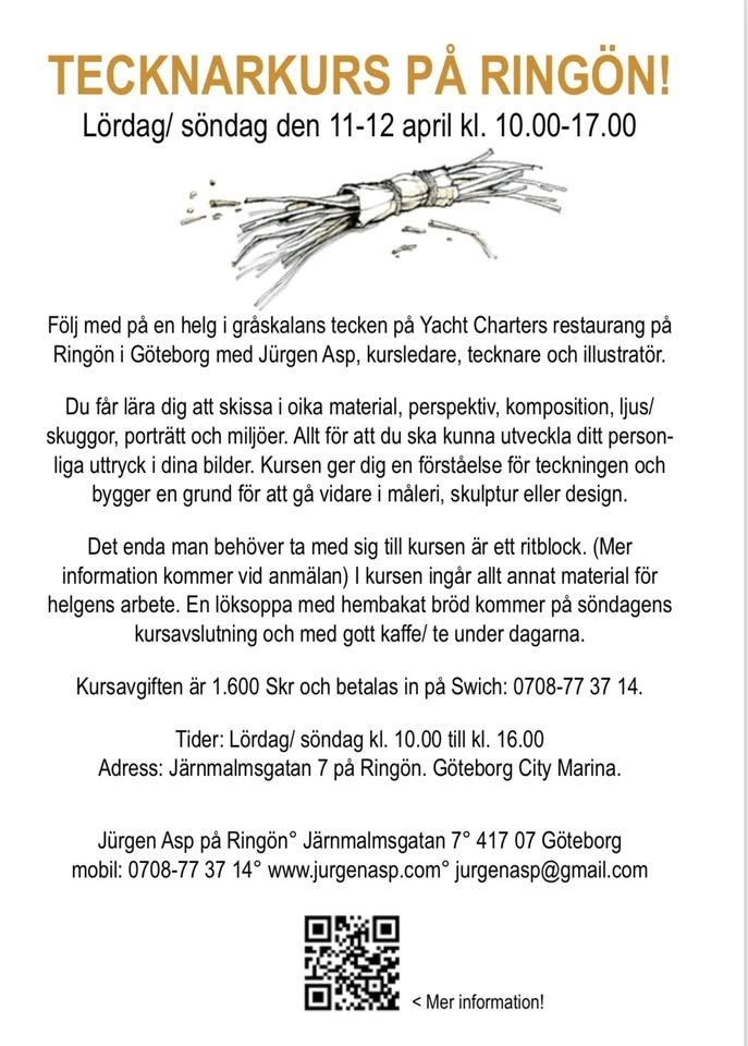 Tecknarkurs på Ringön!