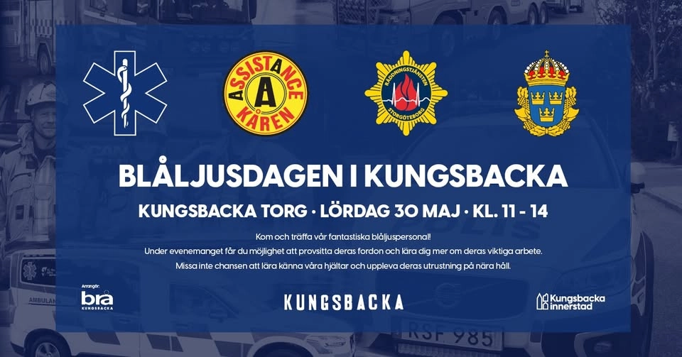 Blåljusdagen på Kungsbacka torg
