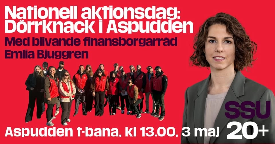 Nationell aktionsdag: Dörrknack i aspudden med Emilia Bjuggren