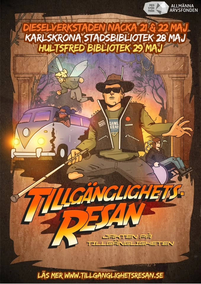 Tillgänglighetsresan (Jakten på Tillgängligheten) en kväll med scenkonstföreställning & panelsamtal
