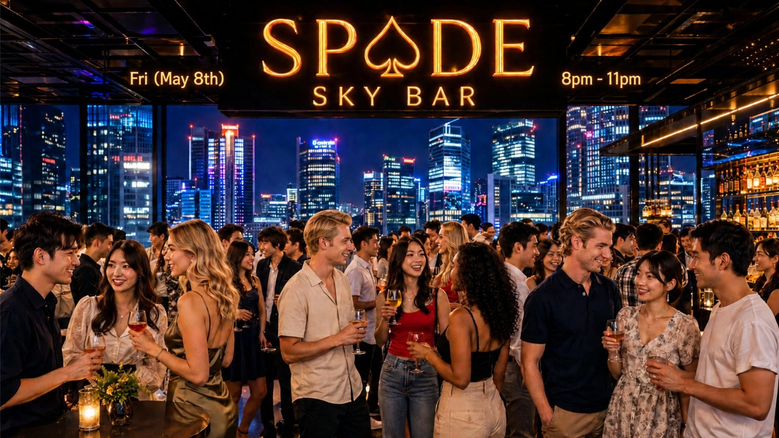 🥂 Ladies FREE Entry 🥂 : 🌆 Epic 41st Floor Sky Bar @ Spade 🌆