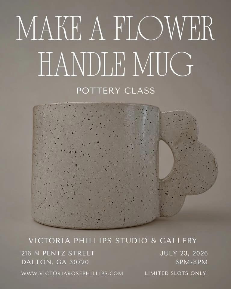 Make a Flower Handle Mug – Pottery Class