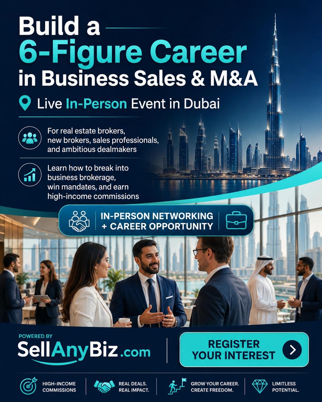 Build a 6-Figure Career in Business Sales and M&A with SellAnyBiz.com