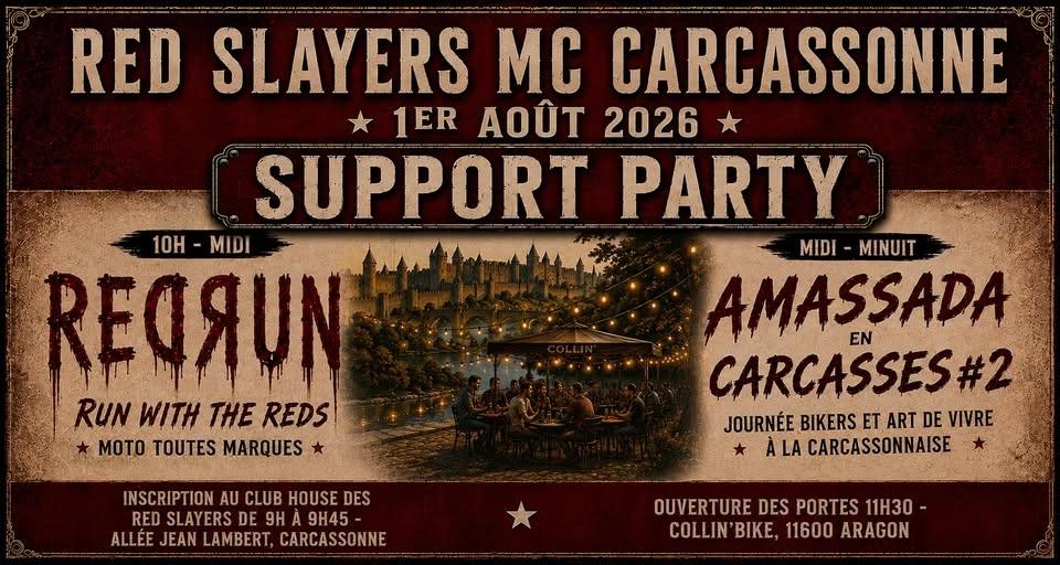 SUPPORT PARTY 2026 - RED SLAYERS MC CARCASSONNE