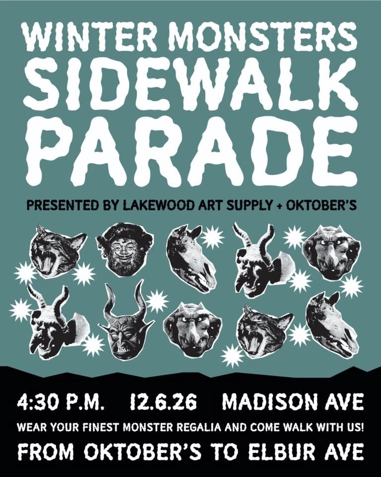 Winter Monsters Sidewalk Parade
