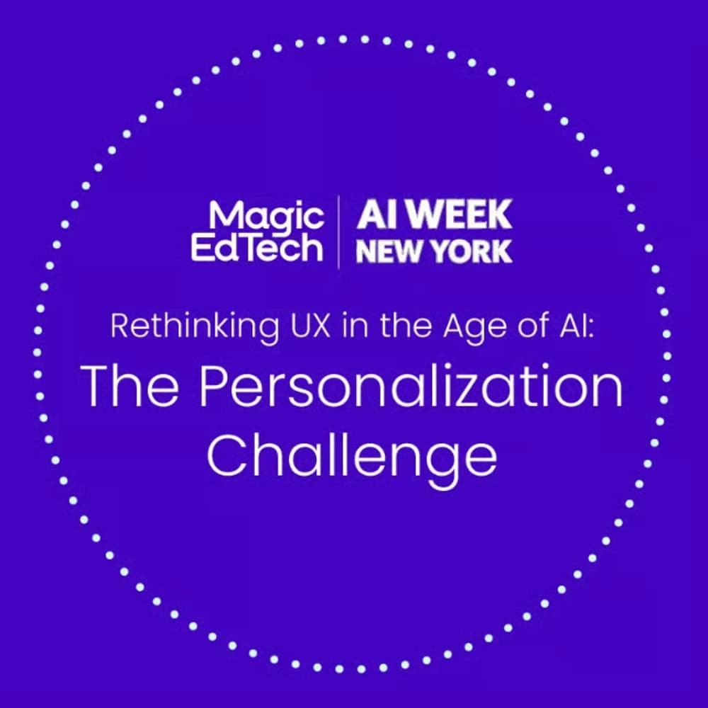 Rethinking UX in the Age of AI: The Personalization Challenge #AIWeekNY