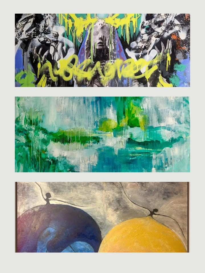 Valborgsvernissage med Artist Arena på Fabriken - OIT Art Design, Eva Ahrnberg & Betty Kajubi