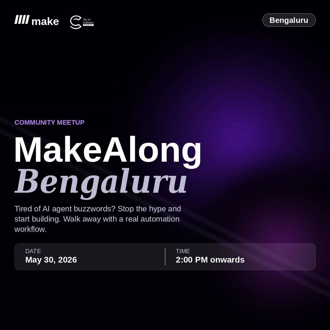 Building an AI Agent with Make.com x AI Collective